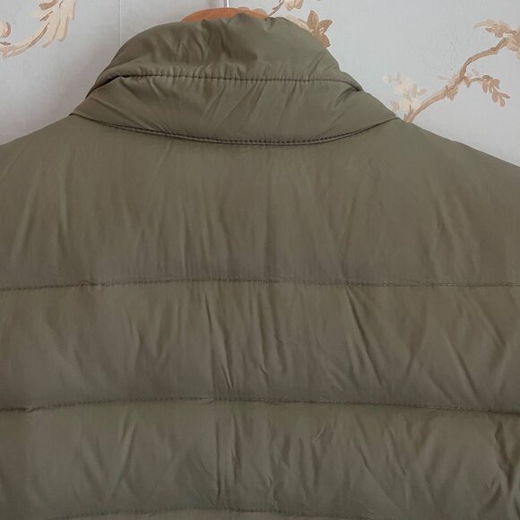 Lands End Men Down Puffer Vest XL Olive Green Outdoor Classic Insulated Gorpcore - Picture 8 of 15